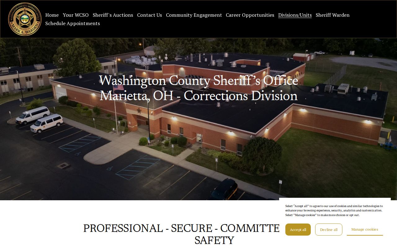 Washington County Jail release search and current roster links